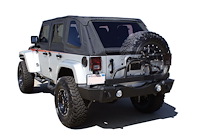 Rear Bumper With Swing-Away Tire Carrier 2007-2018 JK Warangler 2 & 4 Dr.