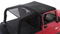 COMBO BRIEF/TOPPER JK 07-10 4DR BLACK MESH