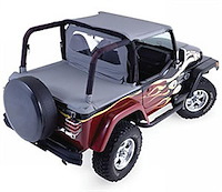 CAB TOP 87-91 JEEP WRANGLER DENIM BLACK FOR SOFT TOP VEHICLES ONLYINCLUDES TONNEAU COVER