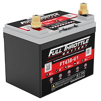 FT438-U1 FT-Series AGM 12 V Battery, Group: U1, 438 CCA, 35 AH, Brass SAE Terminal - LHP
