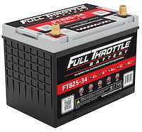 FT825-34 FT-Series AGM 12 V Battery, Group: 34, 825 CCA, 65 AH, Brass SAE Terminal - LHP