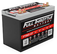 FT965-27 FT-Series AGM 12 V Battery, Group: 27, 965 CCA, 100 AH, Brass SAE & Stud Terminal