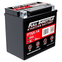 FTSX-14 FTS-Series Powersport AGM 12 V Battery, Group: BTX14, Terminal - Powersport Type 11