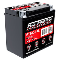 FTSX-14L FTS-Series Powersport AGM 12 V Battery, Group: BTX14L, 200 CCA, 13 AH, Terminal - Powersport Type 5