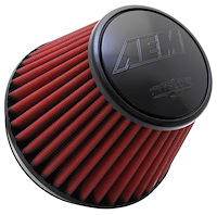 Universal Tapered Round DryFlow Air Filter Top/Base Outside Diameter: 5.125" /7.5"