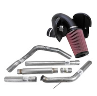 K&N FIPK Cold Air Intake with JEGS Exhaust System 2003-2007 Dodge Ram 2500/3500 5.9L Diesel