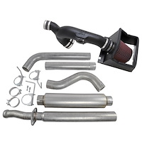 K&N FIPK Cold Air Intake with JEGS Exhaust System 2011-2014 Ford F150 3.5L EcoBoost