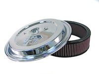 CE-1502 Chrome Air Cleaner Lid & Filter 1968-92 GM car