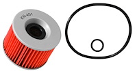 KN-401 Powersports Cartridge Oil Filter