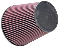 RU-1044 Universal Clamp-On Air Filter Fits Select Ram, Dodge, Jeep, Chevy, GMC, Ford, Nissan, INFINITI, Toyota