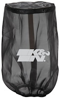 RU-2815DK Round Tapered Air Filter Wrap, Type: Drycharger, Base Inside Diameter: 6.500 in. (165 mm) [Color: Black]