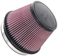 RU-2960XD Round Tapered Universal Clamp-On Air Filter - Flange Dia.- F: 6 in, 152 mm