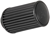 RU-3105HBK Round Straight Black Air Filter Flange Diameter: 3.5 in. (89 mm)