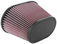 RU-5040 Oval Tapered Universal Clamp-On Air Filter Flange Inside Dia. 3.500 in. (89 mm) Rubber Top