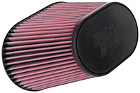 RU-5292 Oval Tapered Universal Clamp-On Air Filter Flange Diameter: 6.980 in (177 mm)