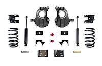 KC331535-6 Lowering Kit W/ Extra/Crew Cab Coils - 3"/5" Drop Height 2016-2018 Chevy Silverado 1500, 2019 Silverado/Sierra 1500