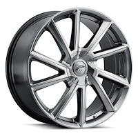 466-8822G+40 466-Series Mystic Wheel [Size: 18"x8"] Bright Graphite Silver Finish