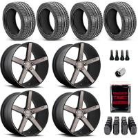 Niche M134 Milan Wheel and Tire Kit 2010-15 Camaro w/o TPMS Includes: