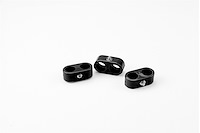 20-522-11 Double Place T Clamp, 9/16 in.-9/16 in, 6AN, 3 Piece [Black]