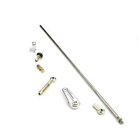 Adjustable Column Shift Linkage Kit for GM TH350 TH400 and 700R4 Transmissions [26 in., Billet Aluminum]