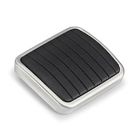 BAG-018RM Emergency Brake Pedal Pad, Clear, E-Brake Pedal, Billet Aluminum