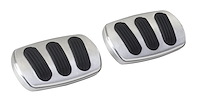 BAG-6139 Billet Aluminum Curved Brake/Clutch Pad Brushed Aluminum