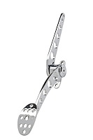 BAG-6151 Lakester Steel Throttle Pedal Assembly Chrome Finish