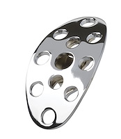 BAG-6152 Lakester Steel Brake/Clutch Pedal Pad Chrome Finish