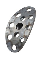 BAG-6155 Lakester Steel Brake/Clutch Pedal Pad Raw Finish