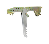 Under-the-Dash Hand Operated Emergency Brake Solid Ball-Milled Handle