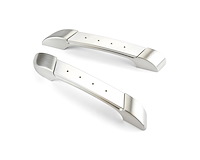 GSE-2155 Interior Door Pull, Goolsby Edition, Upholstery Ready Insert, XL Size, Billet Aluminum, Pair, Brushed