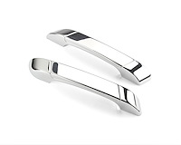 GSE-2159 Interior Door Pull, Goolsby Edition, Smooth Insert, XL Size, Billet Aluminum, Pair, Polished