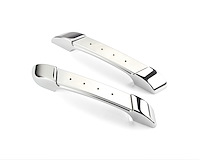 GSE-2161 Interior Door Pull, Goolsby Edition, Upholstery Ready Insert, XL Size, Billet Aluminum, Pair, Polished
