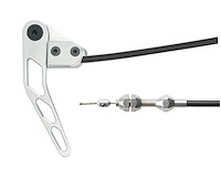 HR-1100U Hood-Release Cable Kit Brushed Aluminum Handle Assembly