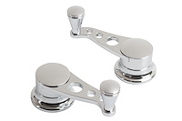 IDH-2037 Chromed Steel Vent Window Cranks GM & Ford 1949-up