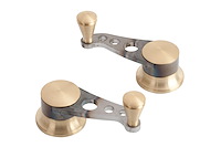 IDH-2040 Raw Steel Vent Window Cranks GM & Ford 1949-up
