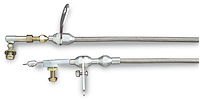 KD-2727HT Chrysler TF-727 Stainless Steel Kickdown Cable Kit Brushed Finish Aluminum Fittings and Ferrule