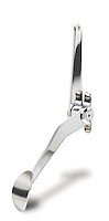 SPO-6070 Throttle Pedal Assembly, Chrome Plated Steel, Spoon Style, Splined Lower Arm, Incl. Mounting Bracket, Steel