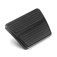 XBAG-022RM Brake Pedal Pad, Black, Brake/Clutch Pedal, Billet Aluminum