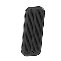 XBAG-6157 Throttle Pedal Pad, Midnight Series Black, Drive By Wire, w/Rubber Insert, Billet Aluminum