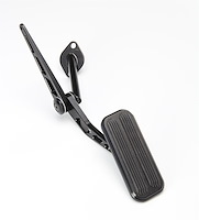 XBAG-6211 Throttle Pedal Assembly, w/Rubber Insert, Billet Aluminum, Black Finish