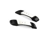 XGSE-2152 Interior Door Pull, Goolsby Edition, Upholstery Ready Insert, Standard Size, Billet Aluminum, Pair, Black Finish