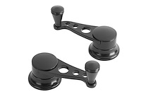 XIDH-2037 Black Steel Vent Window Cranks GM & Ford 1949 & Later