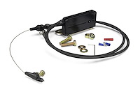 XKD-2400HT GM TH400 Stainless Steel Kickdown Cable Kit Black Anodized Aluminum Fittings and Ferrule