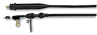XKD-2700HT GM TH700-R4 Stainless Steel Kickdown Cable Kit Black Anodized Aluminum Fittings and Ferrule
