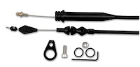 XKD-2700TP GM TH700-R4 Tuned Port Stainless Steel Kickdown Cable Kit Black Anodized Aluminum Fittings and Ferrule