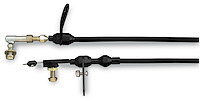 XKD-2904HT Chrysler TF-904 Stainless Steel Kickdown Cable Kit Black Anodized Aluminum Fittings and Ferrule