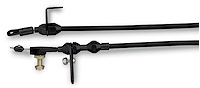 XKD-2FMXHT Hi-Tech Kickdown Kit, U-Cut-To-Fit, Incl. Aluminum Fittings w/Ferrule/Instructions, Black Housing, Black Finish