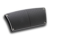 BPA-206-B Brake Pedal Pad, Billet Aluminum, Automatic Brake, w/Rubber Insert, Black