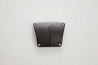 EB-P1-G Parking Brake Pedal, Billet Aluminum, Pedal w/Pad w/Rubber Insert, Gray